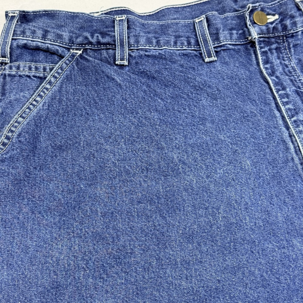 VTG Carhartt B13 DST Dungaree Fit Men 42x30 Jeans Carpenter Work Hammer Pocket - Picture 13 of 16